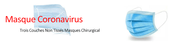 trois couches masque chirurgical