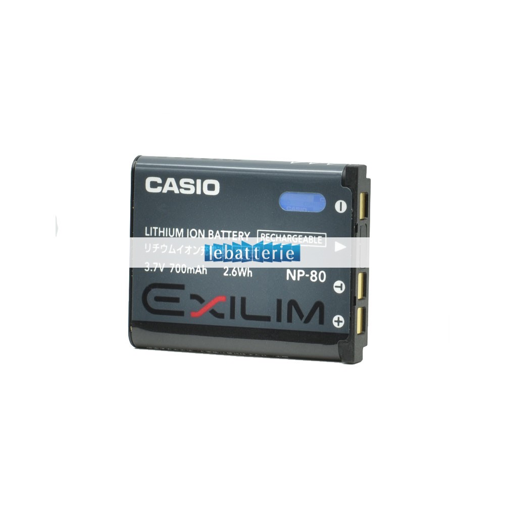 batterie d'origine pour appareil photo numérique exilim ex-fs10