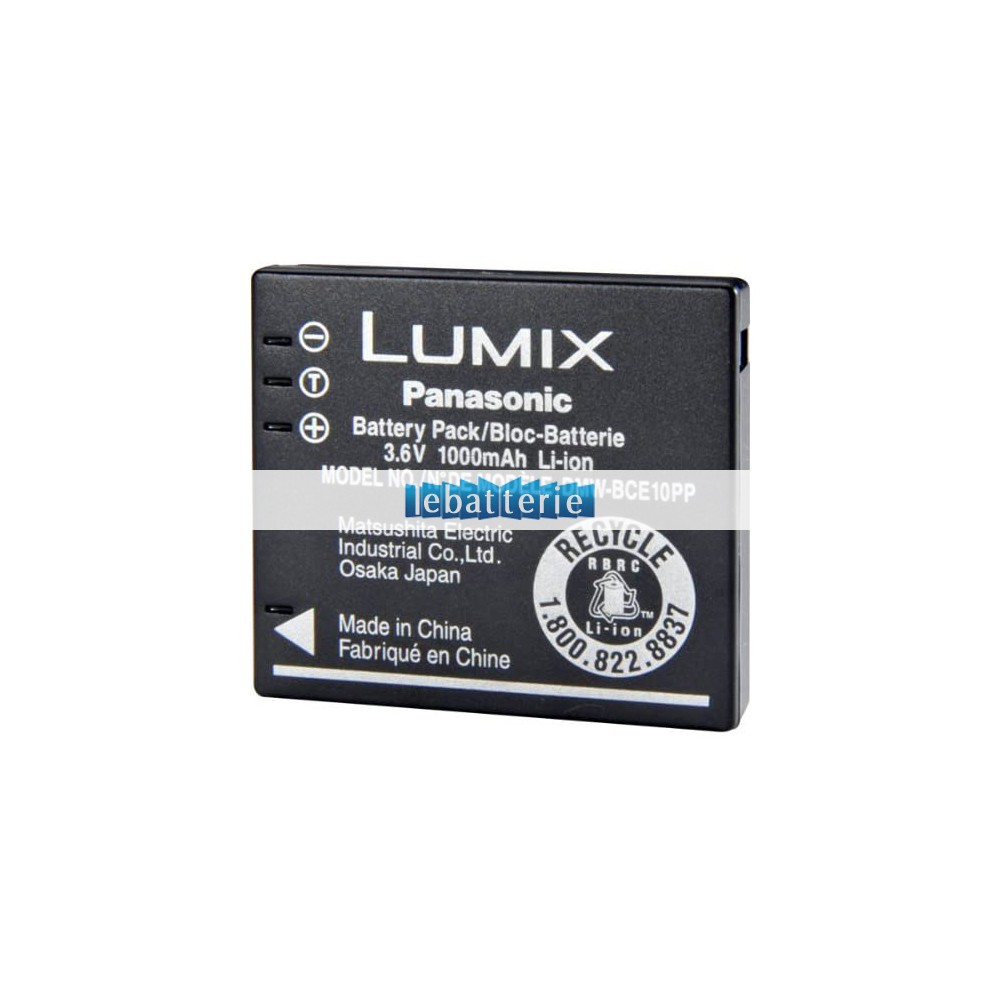 batterie d'origine pour appareil photo numérique lumix dmc-fx30