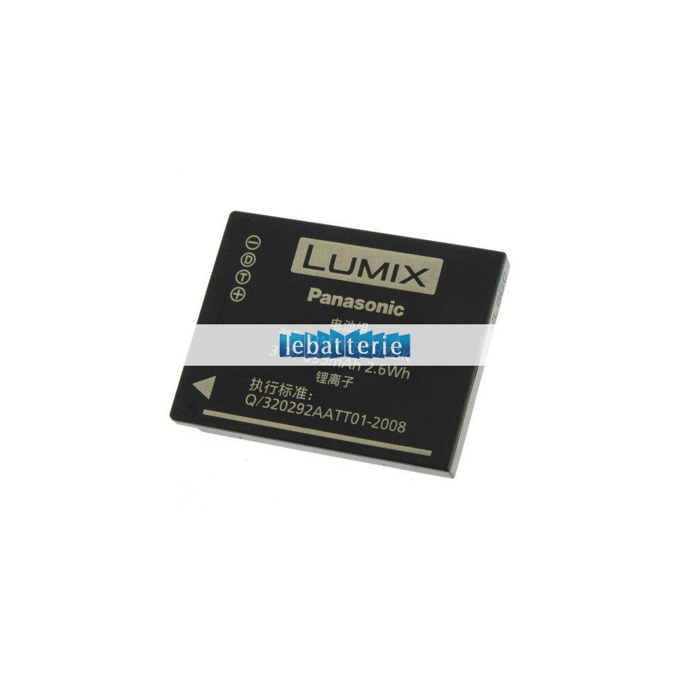 batterie d'origine pour appareil photo numérique lumix dmc-fs16