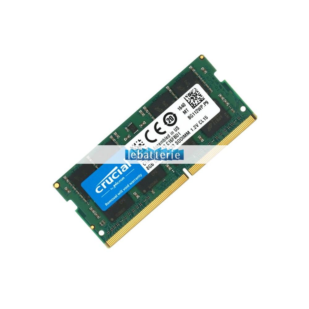 2133mhz sodimm non-ecc 260 broches mémoire sans tampon 1.2v ddr4 crucial ct8g4sfd8213 module de mémoire ram