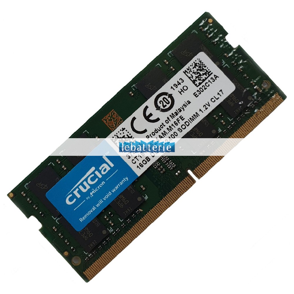 2400mhz sodimm non-ecc 260 broches mémoire sans tampon 1.2v ddr4 crucial ct16g4s24am module de mémoire ram