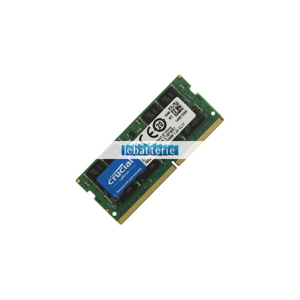 2400mhz sodimm non-ecc 260 broches mémoire sans tampon 1.2v ddr4 crucial ct16g4sfd824a module de mémoire ram