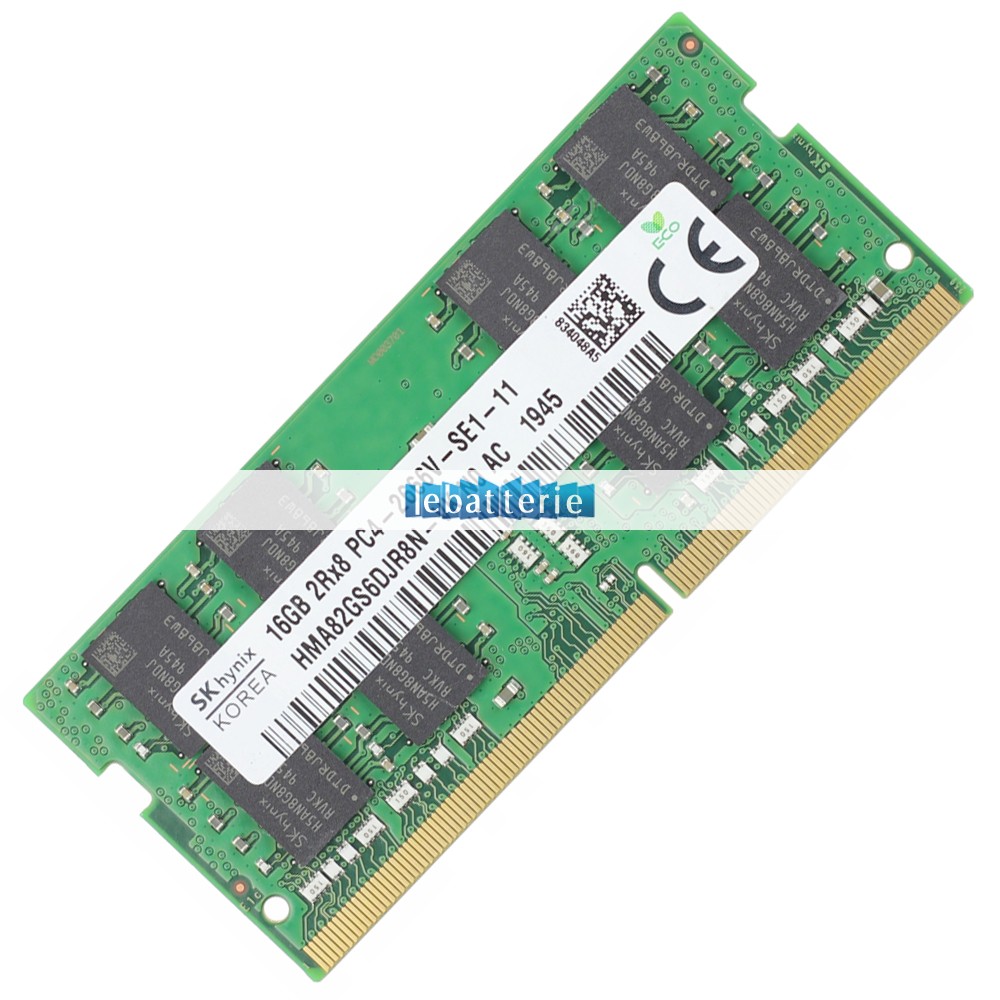 2666mhz sodimm non-ecc 260 broches mémoire sans tampon 1.2v ddr4 hynix hma82gs6djr8n-vk module de mémoire