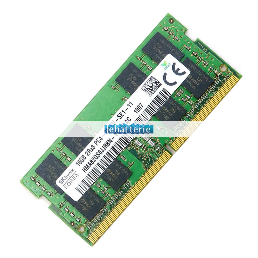 2666mhz sodimm non-ecc 260 broches mémoire sans tampon 1.2v ddr4 hynix hma82gs6jjr8n-vk module de mémoire