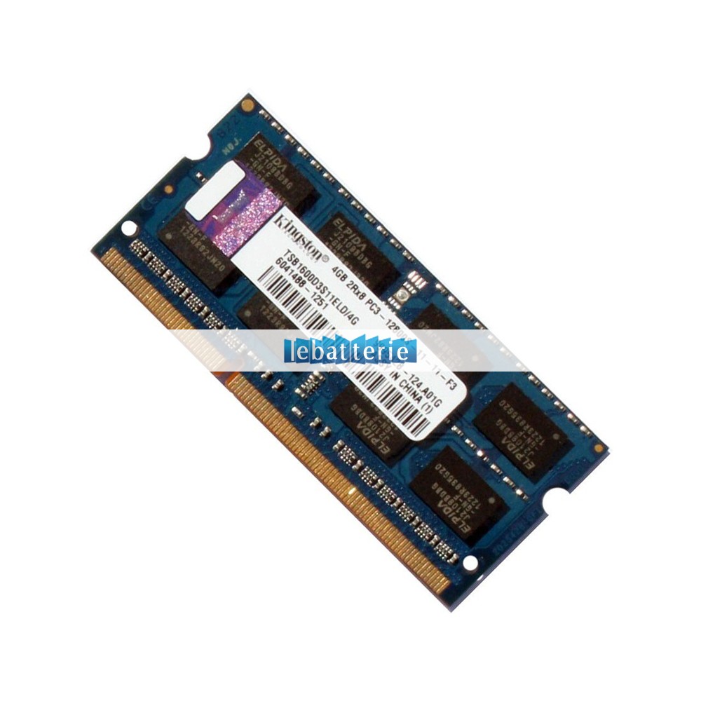 1600mhz sodimm non-ecc 204 broches mémoire sans tampon 1.5v ddr3 kingston tsb1600d3s11eld/4g module de mémoire