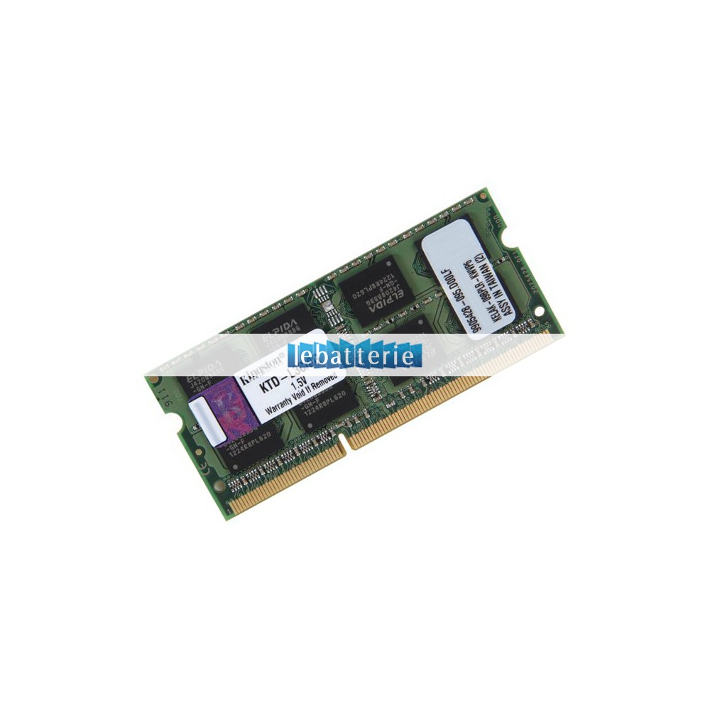 1600mhz sodimm non-ecc 204 broches mémoire sans tampon 1.5v ddr3 kingston ktd-l3c/8g module de mémoire