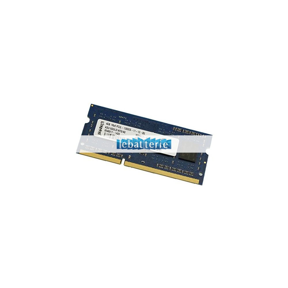 1600mhz sodimm non-ecc 204 broches mémoire sans tampon 1.35v ddr3l kingston asu16d3ls1kfg/4g module de mémoire