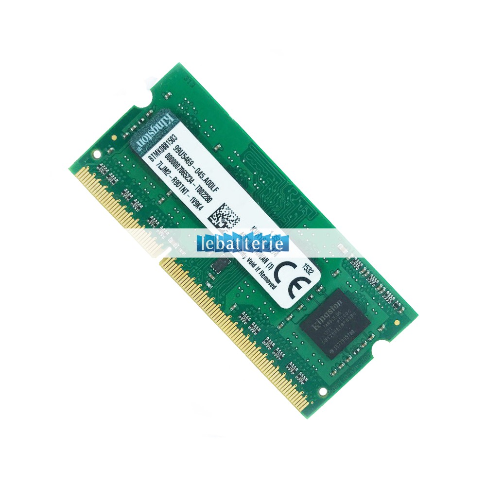 1600mhz sodimm non-ecc 204 broches mémoire sans tampon 1.35v ddr3l kingston kvr16ls11/4 module de mémoire