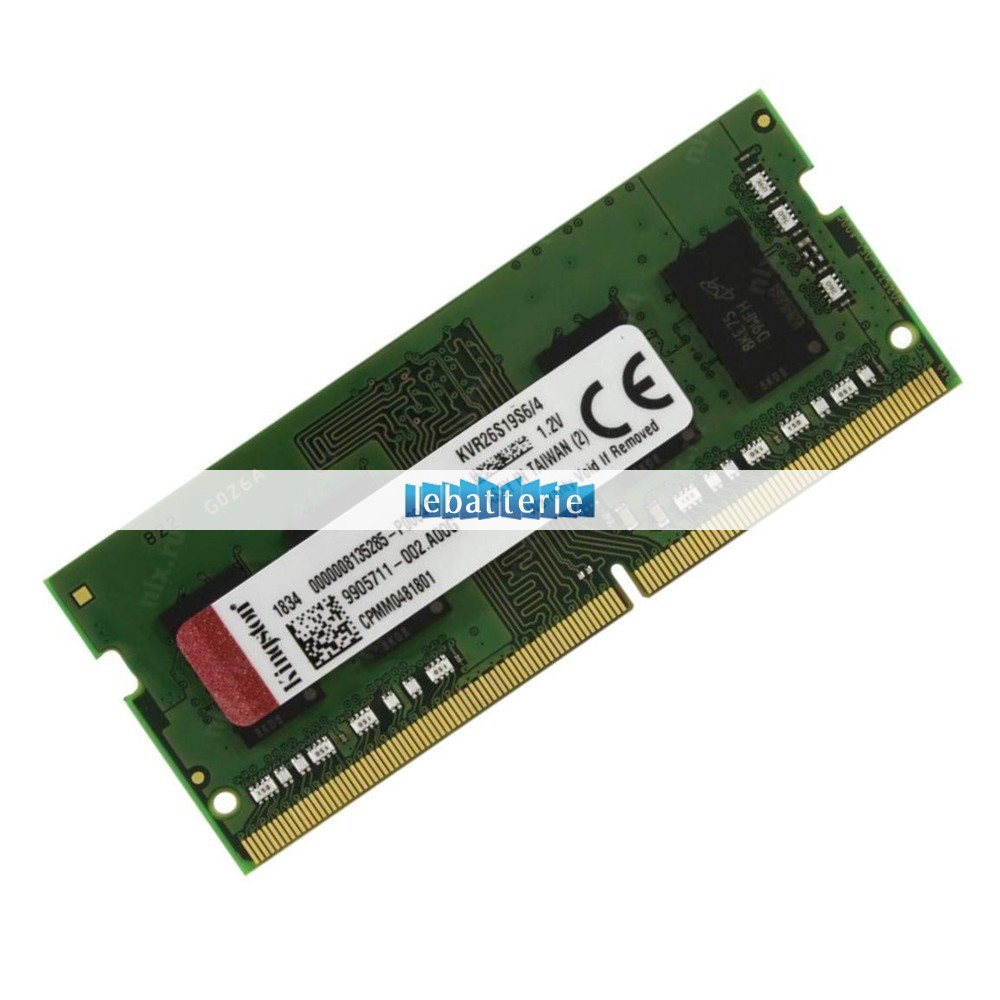 2666mhz sodimm non-ecc 260 broches mémoire sans tampon 1.2v ddr4 kingston kvr26s19s6/4 module de mémoire