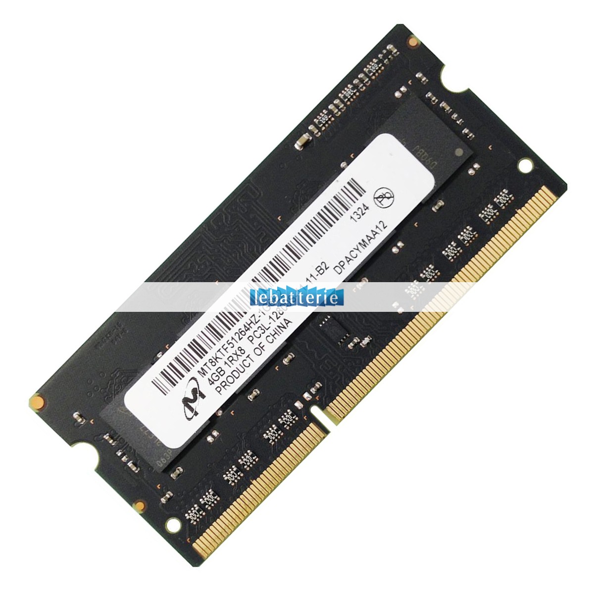 1600mhz sodimm non-ecc 204 broches mémoire sans tampon 1.35v ddr3l micron mt8ktf51264hz-1g6e2 module de mémoire