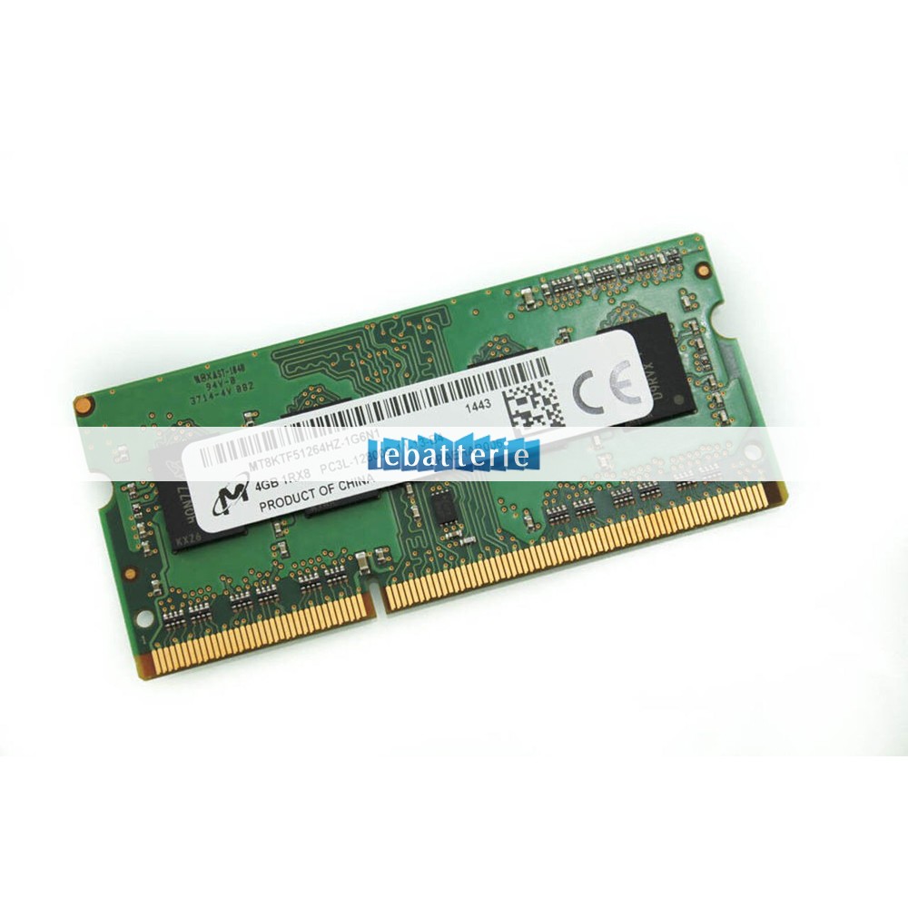 1600mhz sodimm non-ecc 204 broches mémoire sans tampon 1.35v ddr3l micron mt8ktf51264hz-1g6n1 module de mémoire