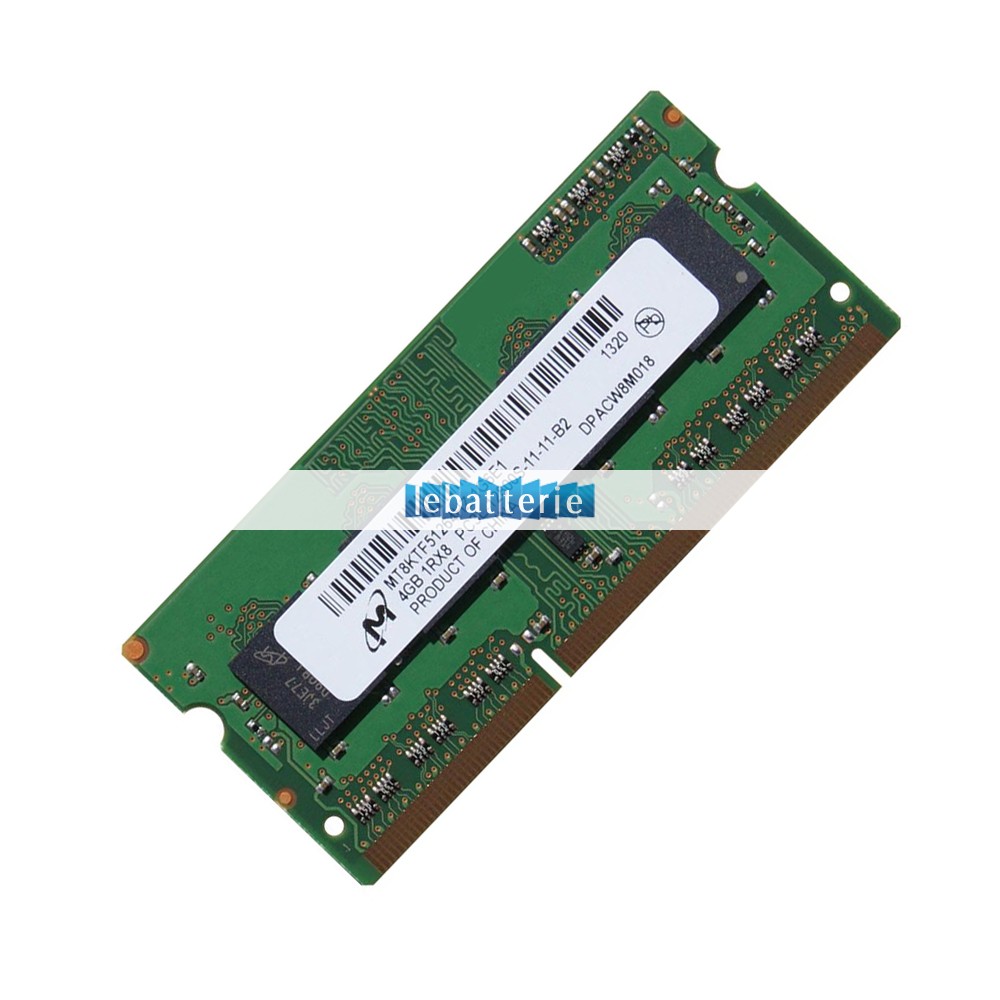 1600mhz sodimm non-ecc 204 broches mémoire sans tampon 1.35v ddr3l micron mt8ktf52164hz-1g6e1 module de mémoire