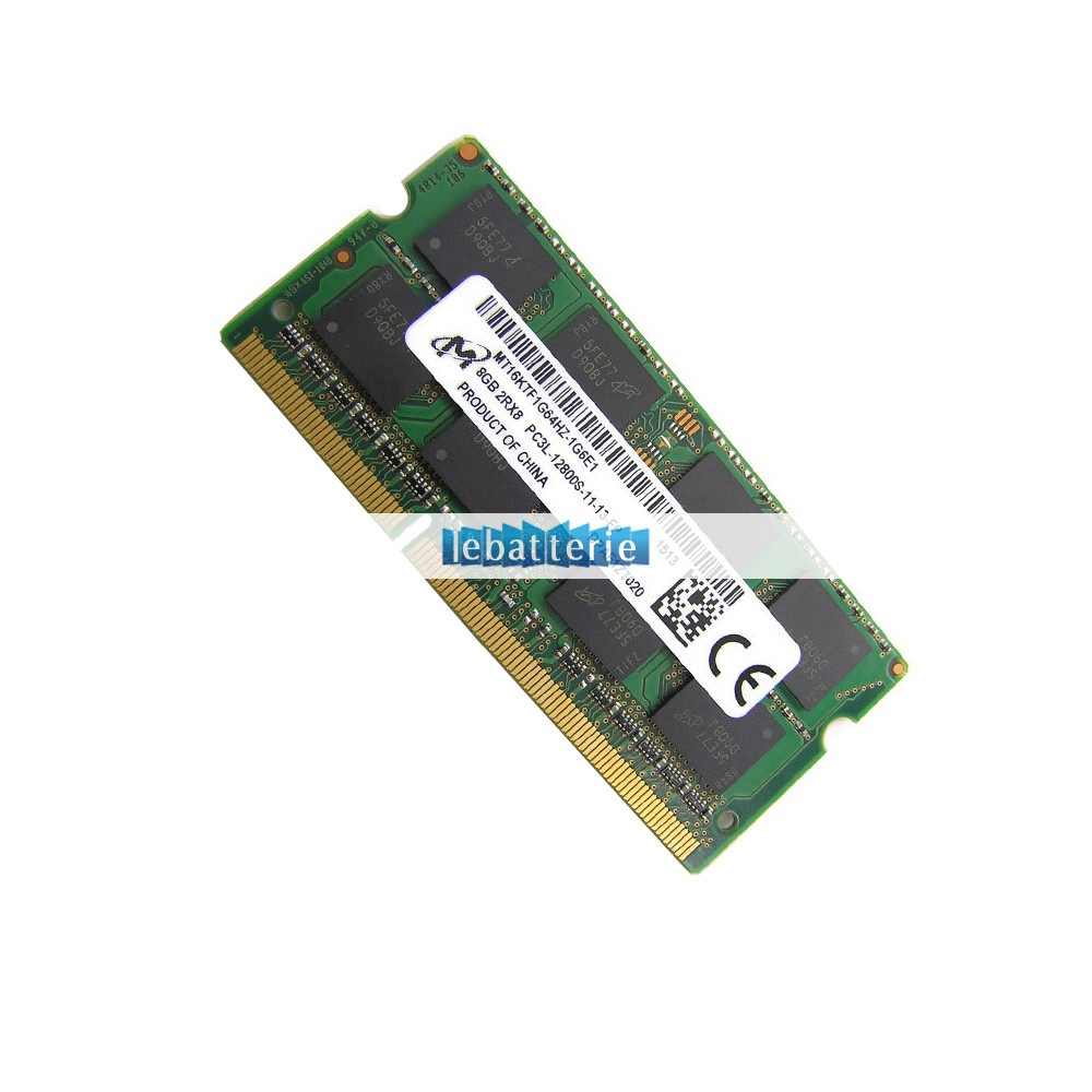 1600mhz sodimm non-ecc 204 broches mémoire sans tampon 1.35v ddr3l micron mt16ktf1g64hz-1g6e1 module de mémoire