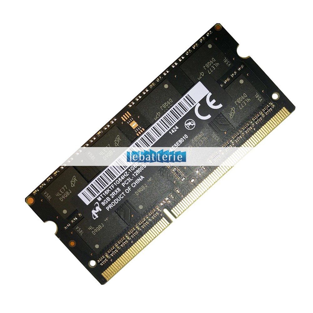 1600mhz sodimm non-ecc 204 broches mémoire sans tampon 1.35v ddr3l micron mt16ktf1g64hz-1g6e2 module de mémoire