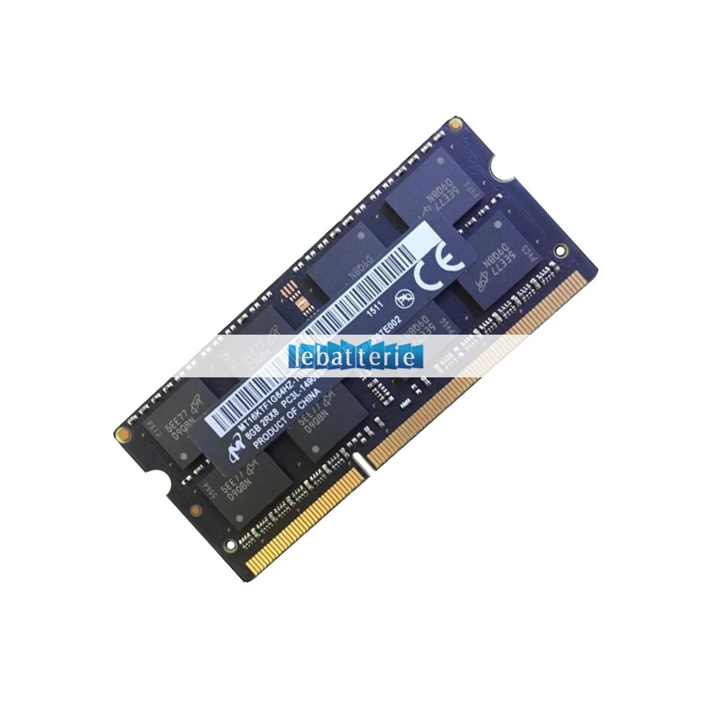 1866mhz sodimm non-ecc 204 broches mémoire sans tampon 1.35v ddr3l micron mt16ktf1g64hz-1g9e2 module de mémoire