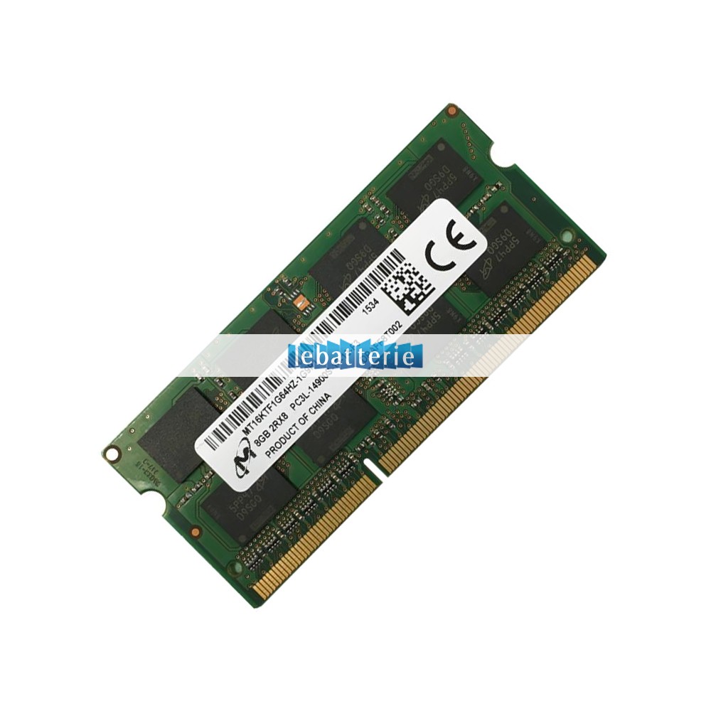 1866mhz sodimm non-ecc 204 broches mémoire sans tampon 1.35v ddr3l micron mt16ktf1g64hz-1g9p1 module de mémoire