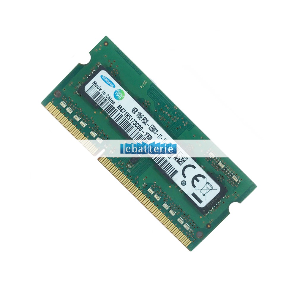 1600mhz sodimm non-ecc 204 broches mémoire sans tampon 1.35v ddr3l samsung m471b5173cb0-yk0 module de mémoire