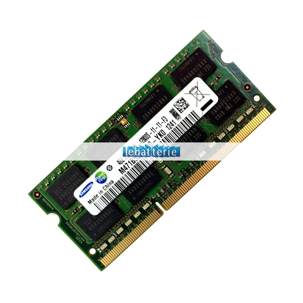 1600mhz sodimm non-ecc 204 broches mémoire sans tampon 1.35v ddr3l samsung m471b5273eb0-yk0 module de mémoire