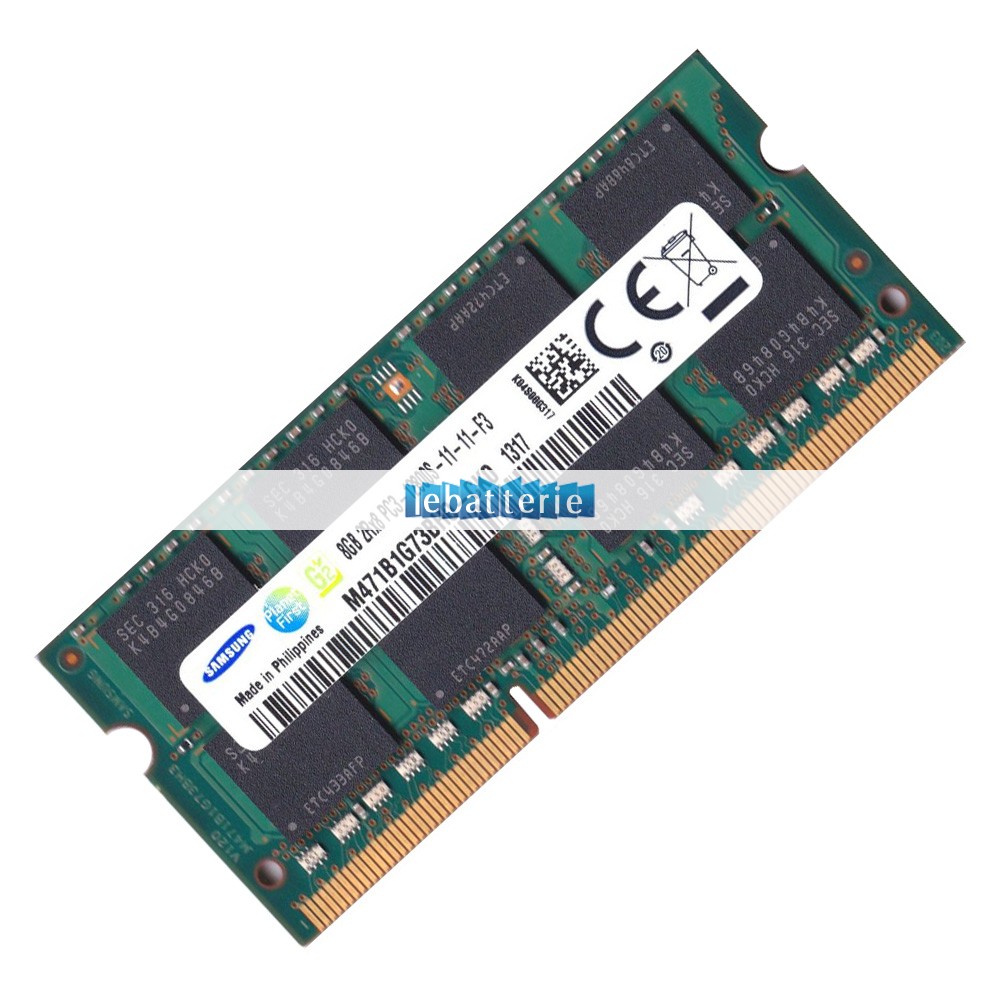 1600mhz sodimm non-ecc 204 broches mémoire sans tampon 1.5v ddr3 samsung m471b1g73bh0-ck0 module de mémoire