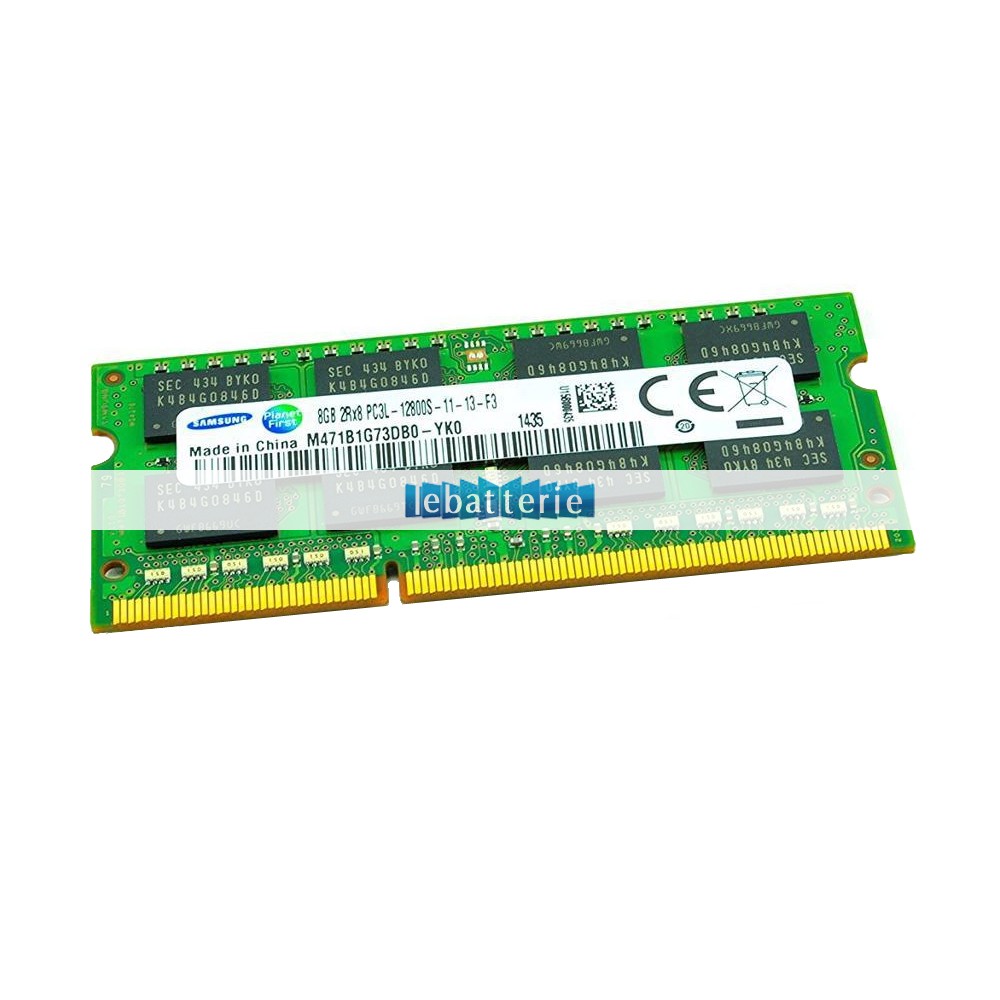 1600mhz sodimm non-ecc 204 broches mémoire sans tampon 1.35v ddr3l samsung m471b1g73db0-yk0 module de mémoire