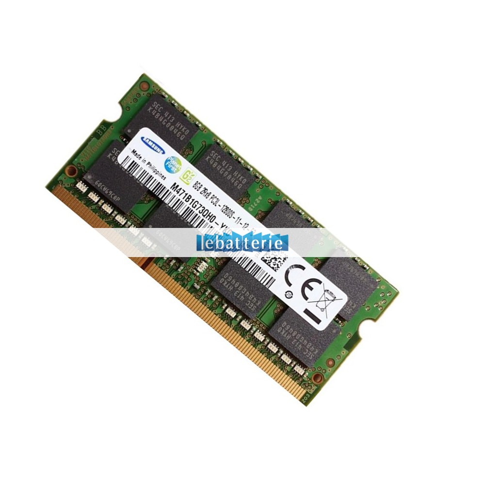 1600mhz sodimm non-ecc 204 broches mémoire sans tampon 1.35v ddr3l samsung m471b1g73qh0-yk0 module de mémoire