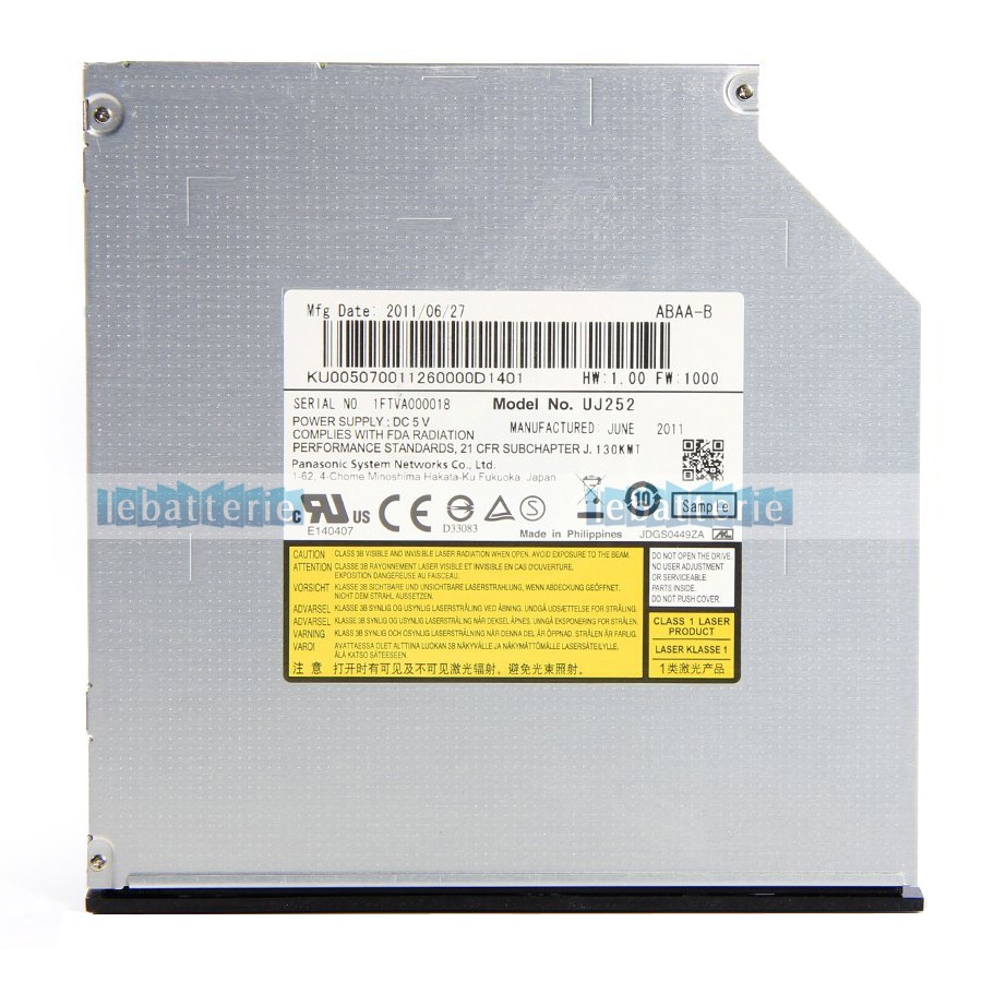 lecteur optique uj252,graveur panasonic uj252